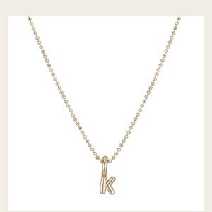 ARIEL GORDON Gold Initial 'K' Charm